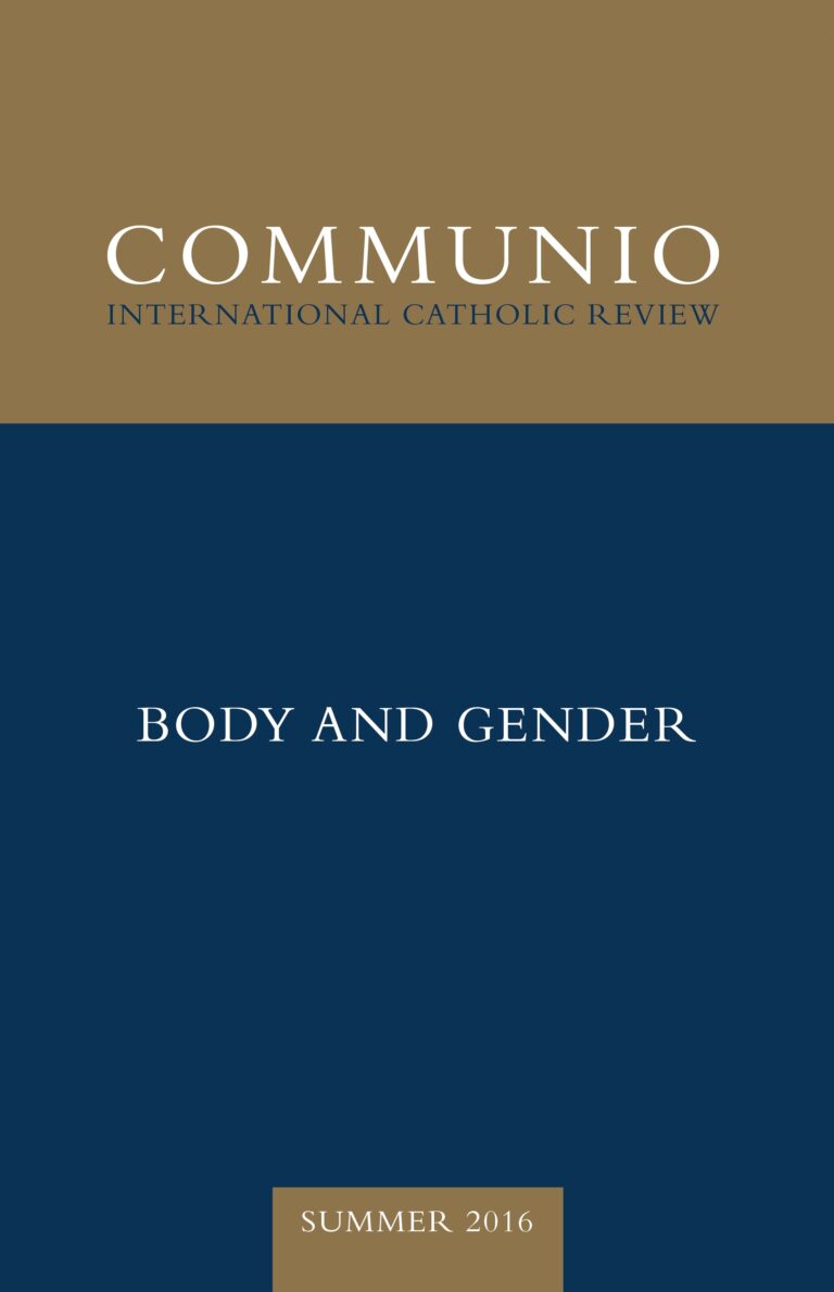 Cover of Communio, Summer 2016, Vol. 43, No. 2