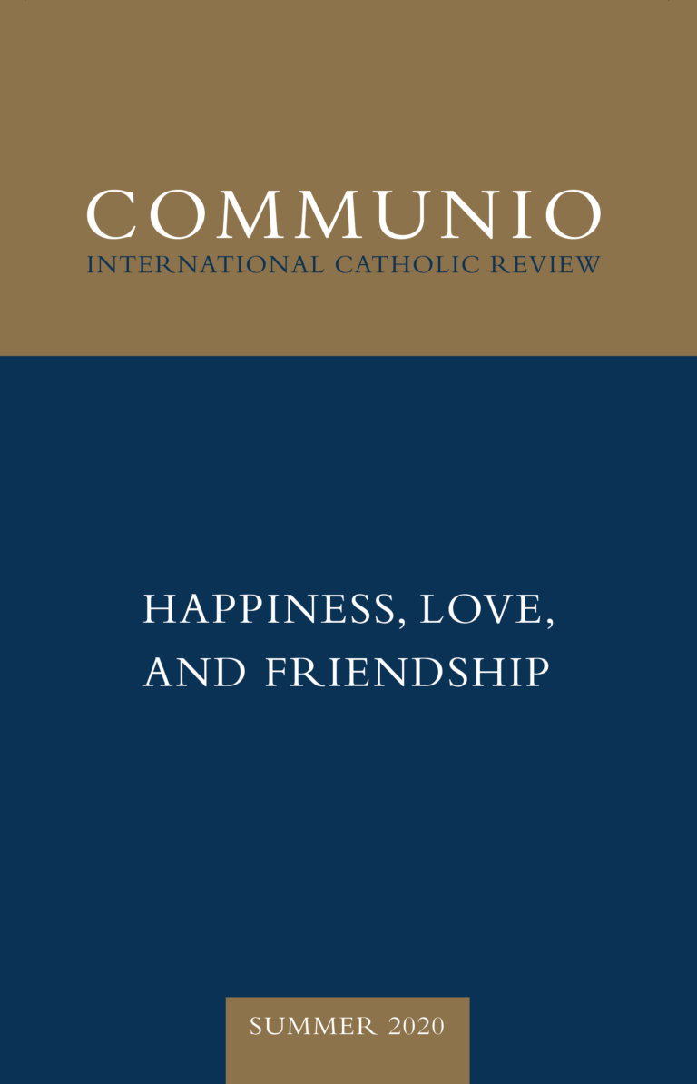 Cover of Communio, Summer 2020, Vol. 47, No. 2