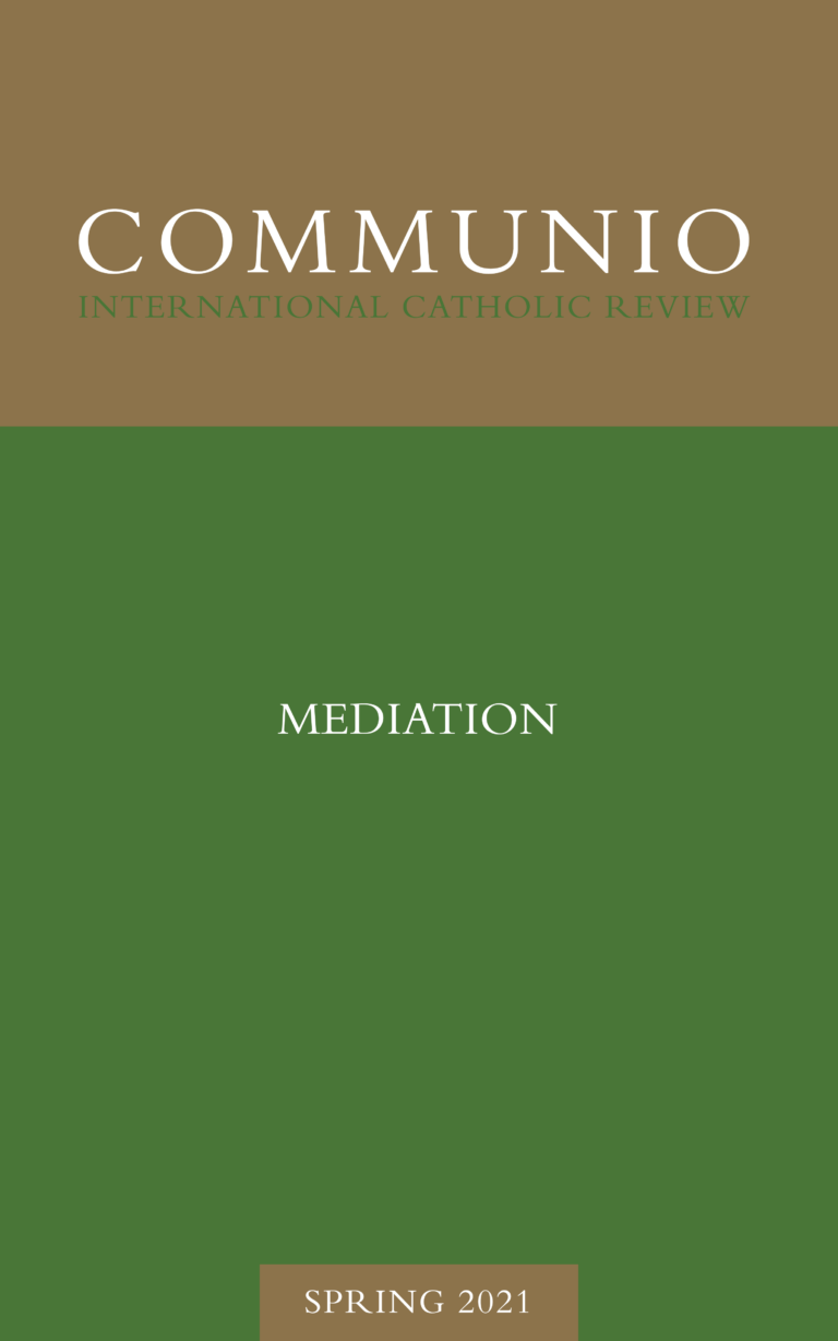 Cover of Communio, Spring 2021, Vol. 48, No. 1