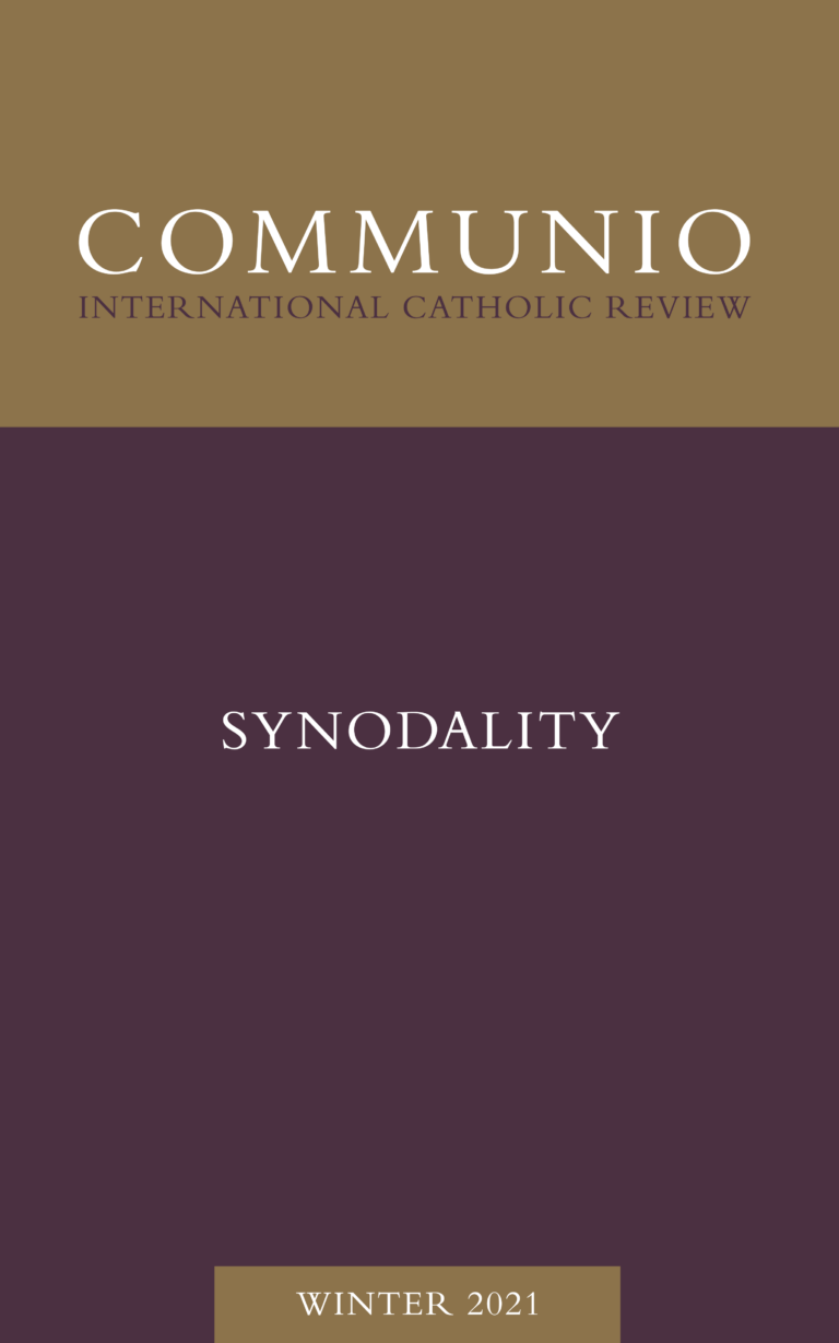 Cover of Communio, Winter 2021, Vol. 48, No. 4