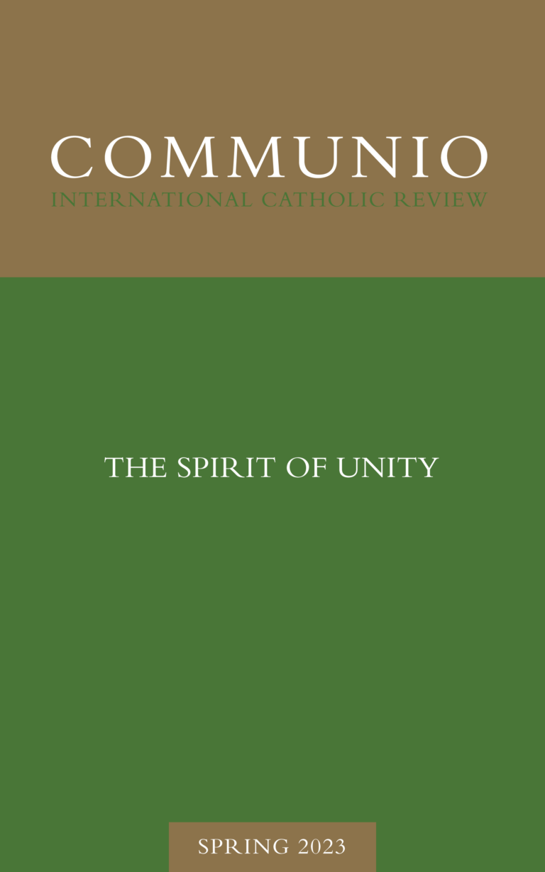 Cover of Communio, Spring 2023, Vol. 50, No. 1