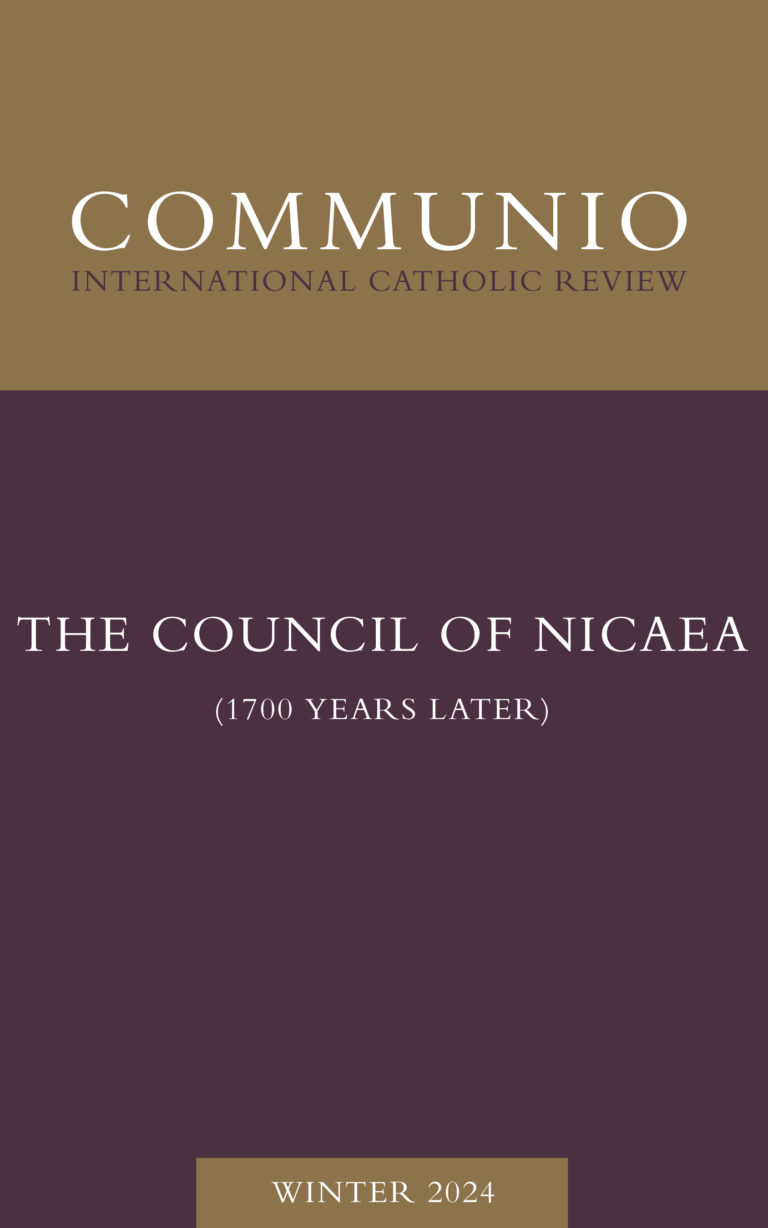 Cover of Communio, Winter 2024, Vol. 51, No. 4