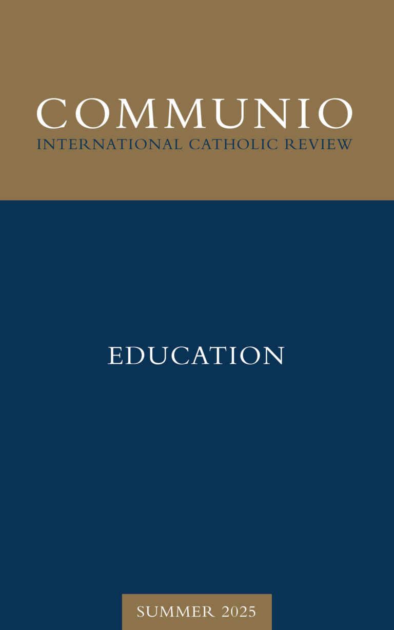 Cover of Communio, Summer 2025, Vol. 52, No. 2